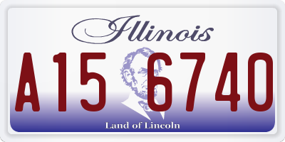 IL license plate A156740