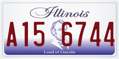 IL license plate A156744