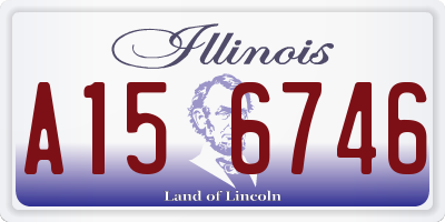 IL license plate A156746