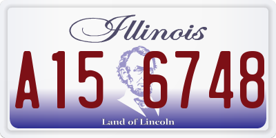 IL license plate A156748