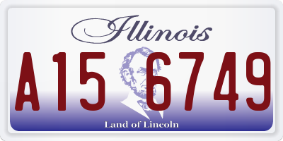 IL license plate A156749
