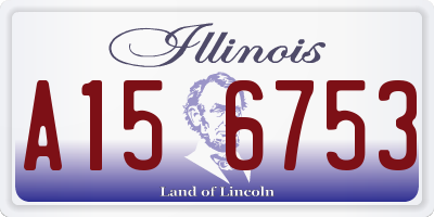 IL license plate A156753