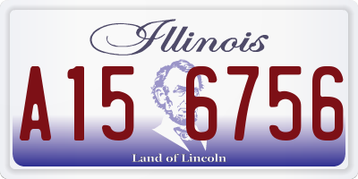 IL license plate A156756