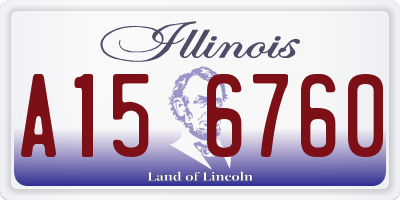 IL license plate A156760