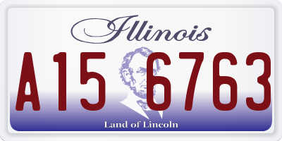 IL license plate A156763