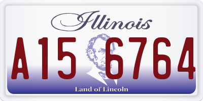 IL license plate A156764