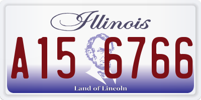 IL license plate A156766