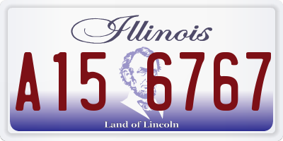 IL license plate A156767