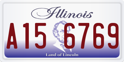 IL license plate A156769