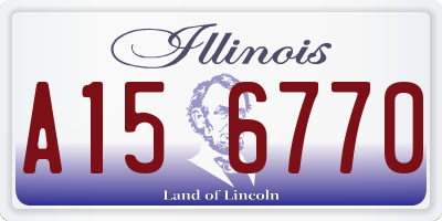 IL license plate A156770