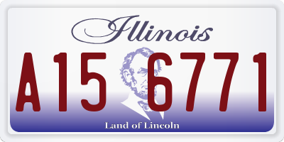 IL license plate A156771