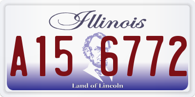 IL license plate A156772