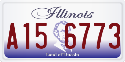 IL license plate A156773