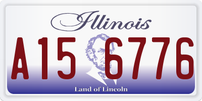 IL license plate A156776