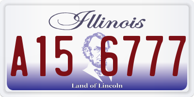 IL license plate A156777