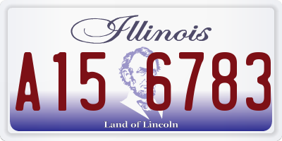 IL license plate A156783