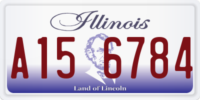 IL license plate A156784
