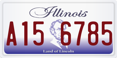 IL license plate A156785