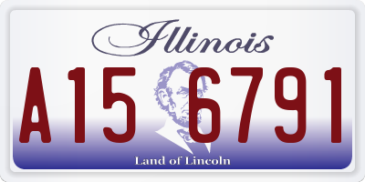 IL license plate A156791