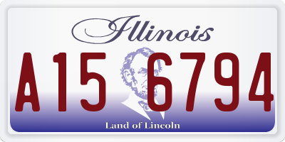 IL license plate A156794