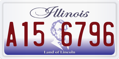 IL license plate A156796