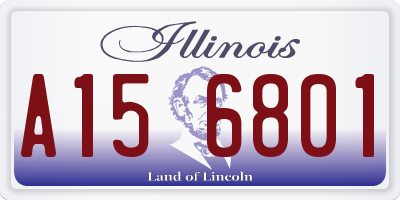 IL license plate A156801