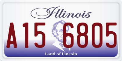 IL license plate A156805