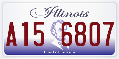IL license plate A156807