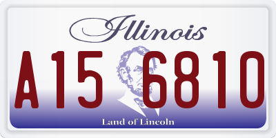 IL license plate A156810