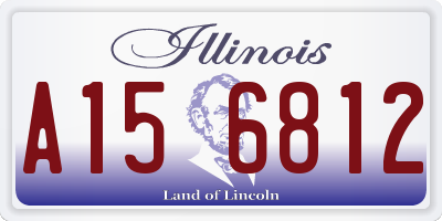 IL license plate A156812