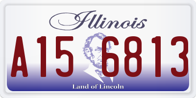 IL license plate A156813