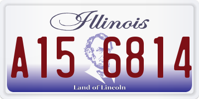 IL license plate A156814