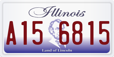IL license plate A156815