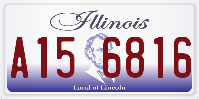 IL license plate A156816