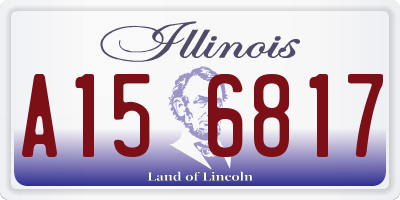 IL license plate A156817