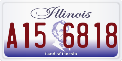 IL license plate A156818