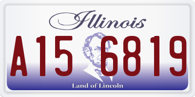 IL license plate A156819