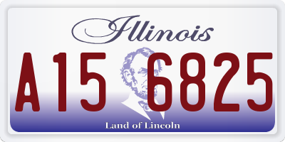 IL license plate A156825