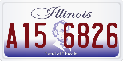 IL license plate A156826