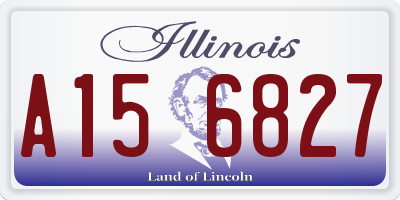 IL license plate A156827