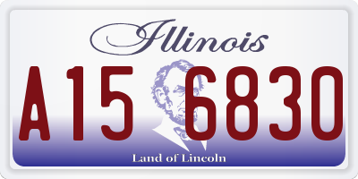 IL license plate A156830