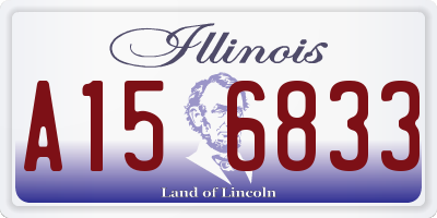 IL license plate A156833