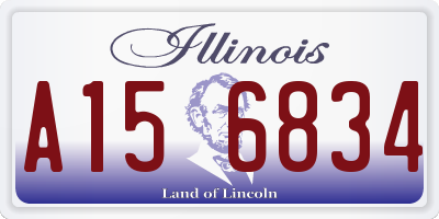 IL license plate A156834