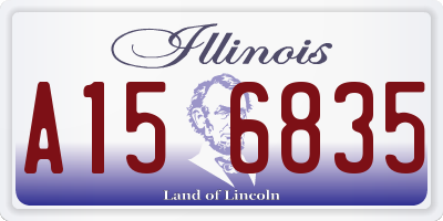 IL license plate A156835