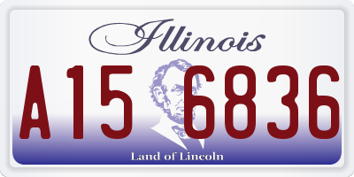 IL license plate A156836