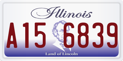 IL license plate A156839