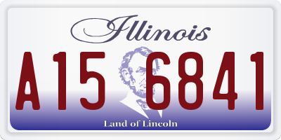IL license plate A156841