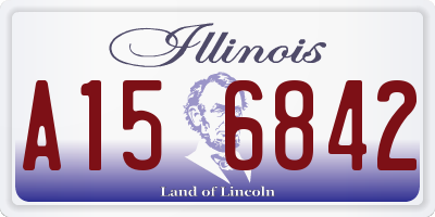 IL license plate A156842