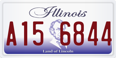 IL license plate A156844