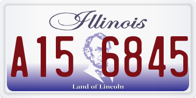 IL license plate A156845